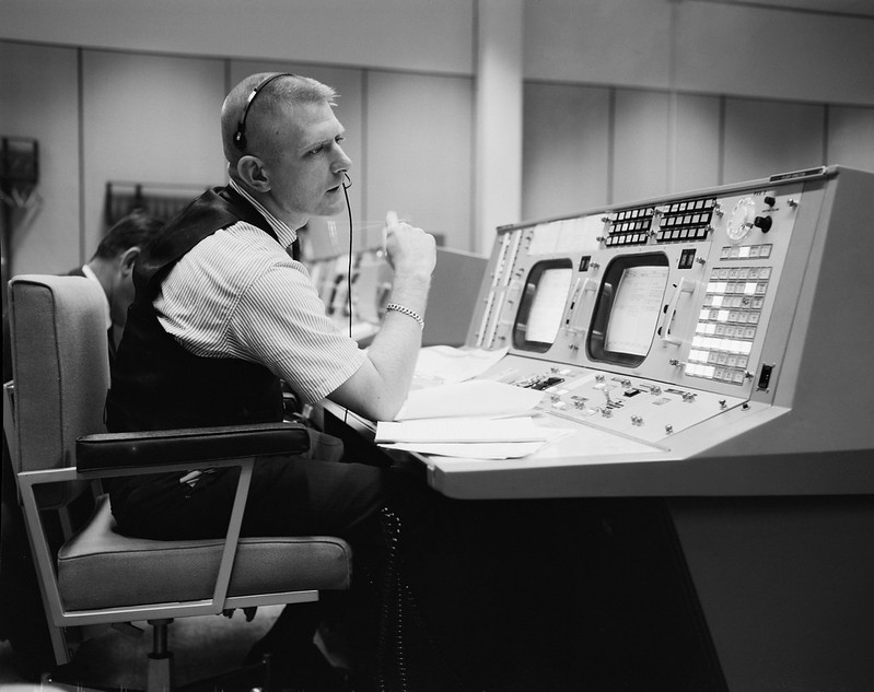 Gene Kranz at Mission Control